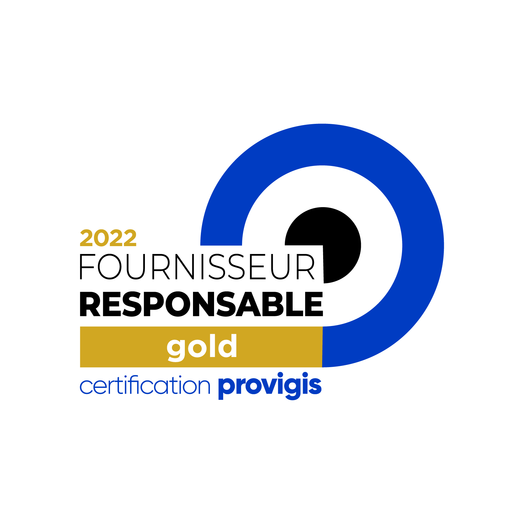 Médaille Provigis - Fournisseur Gold
