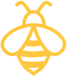 picto abeille jaune