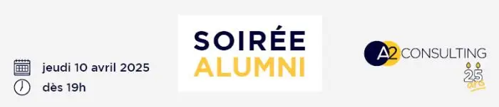 soirée alumni A2 Consulting jeudi 10 avril dès 19g